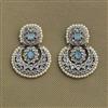 Antique Chand Earring With Mehndi Plating