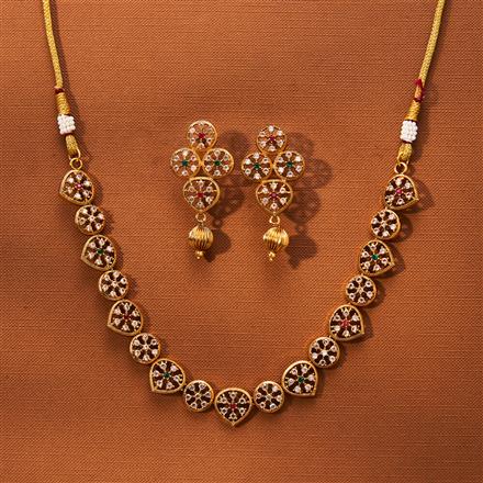 Antique Classic Necklace With Gold Plating