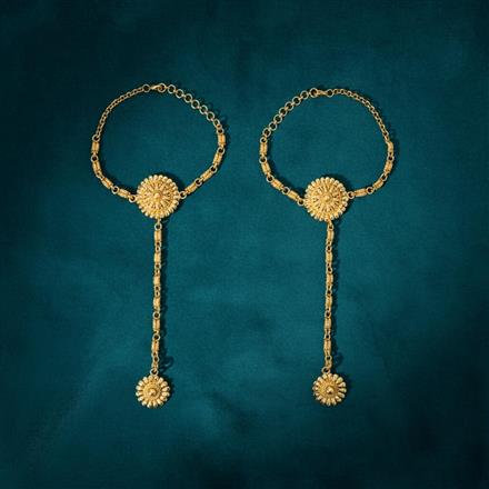 Antique Plain Gold Hath Pan With Gold Plating