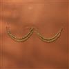 Antique Plain Gold Ear Chain With Gold Plating