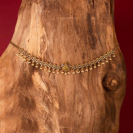 Antique Temple Belt With Matte Gold Plating