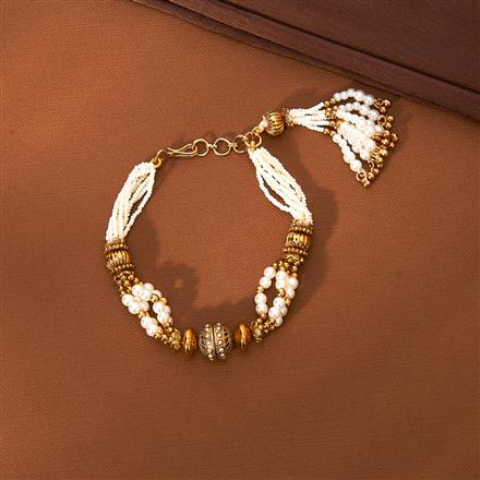 Antique Adjustable Bracelet With Gold Plating