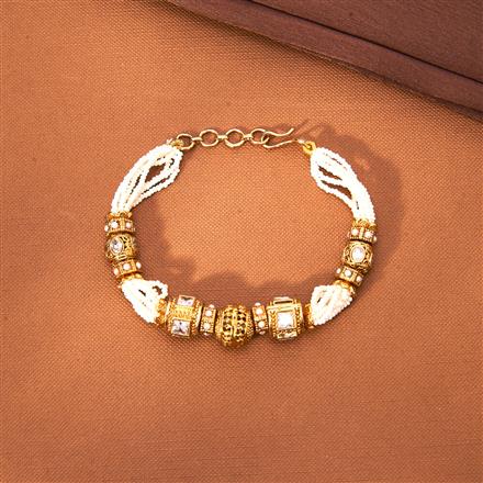 Antique Adjustable Bracelet With Gold Plating