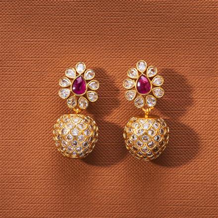 Antique Classic Earring With Matte Gold Plating