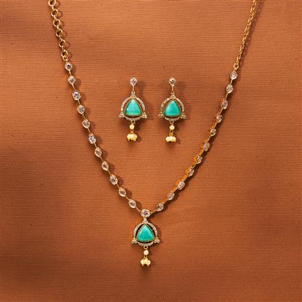 Antique Classic Necklace With Matte Gold Plating