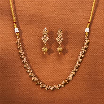 Antique Delicate Necklace With Gold Plating