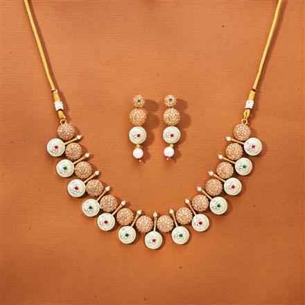 Antique Meenakari Necklace With Gold Plating