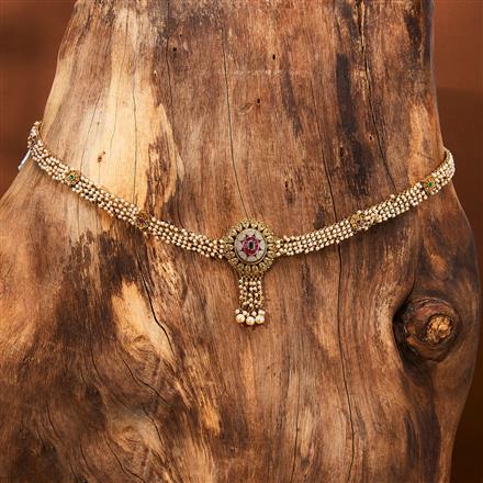 Antique Pearl Belt With Gold Plating