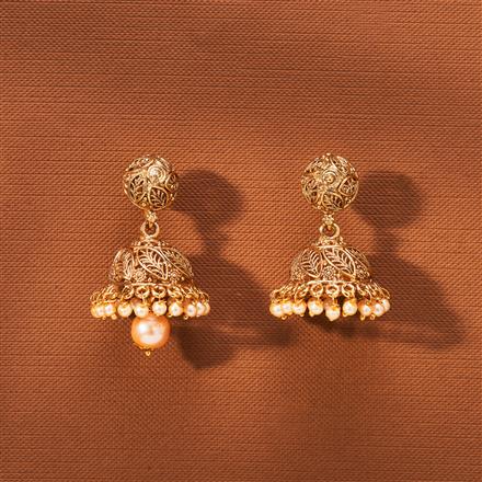 Antique Jhumki With Gold Plating
