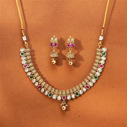 Antique Classic Necklace With Gold Plating