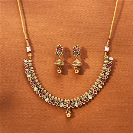 Antique Classic Necklace With Gold Plating