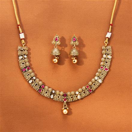 Antique Classic Necklace With Gold Plating
