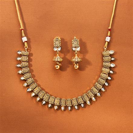 Antique Classic Necklace With Gold Plating