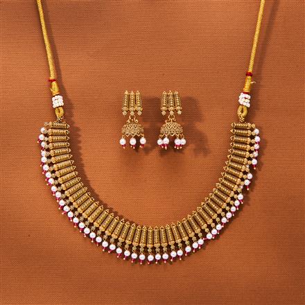 Antique Classic Necklace With Gold Plating