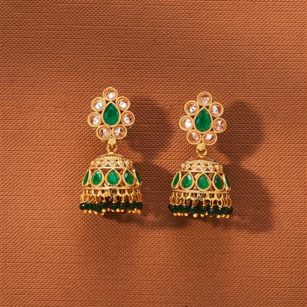 Antique Jhumki With Gold Plating