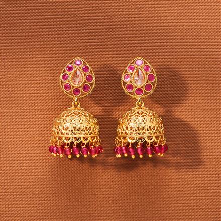 Antique Jhumki With Gold Plating