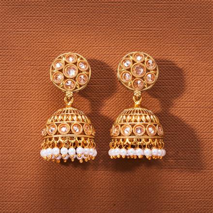 Antique Jhumki With Gold Plating