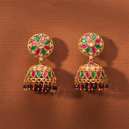 Antique Jhumki With Gold Plating