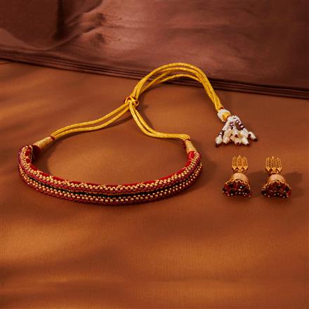 Antique Thushi Necklace With Gold Plating