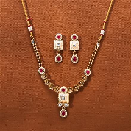 Antique Meenakari Necklace With Gold Plating