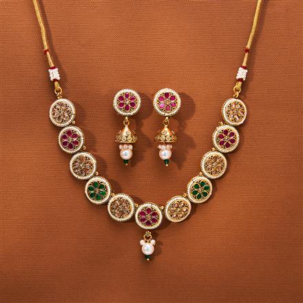 Antique Classic Necklace With Gold Plating