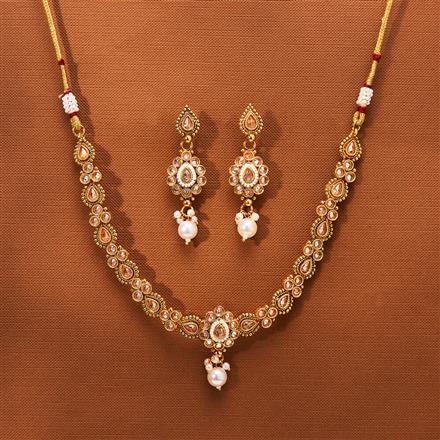 Antique Classic Necklace With Gold Plating