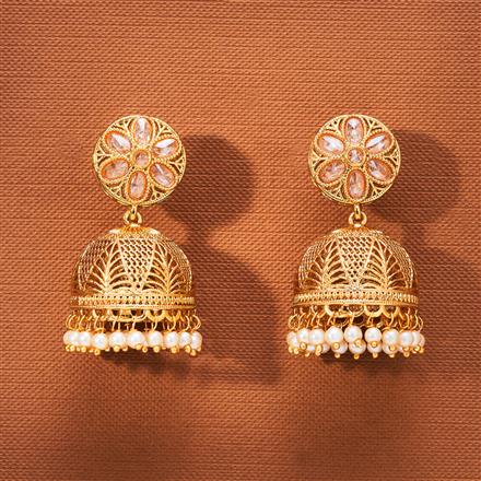 Antique Jhumki With Gold Plating