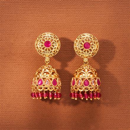 Antique Jhumki With Gold Plating