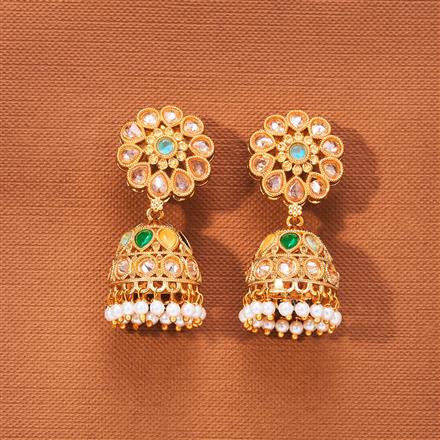 Antique Jhumki With Gold Plating