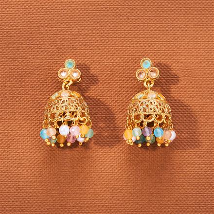 Antique Jhumki With Gold Plating