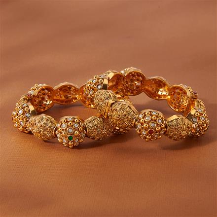 Antique Openable Bangles With Gold Plating