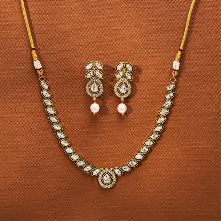 Antique Meenakari Necklace With Gold Plating