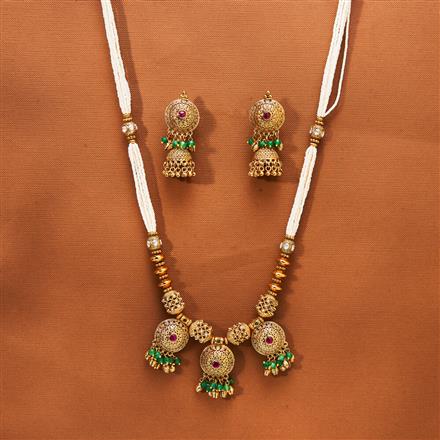 Antique Mala Necklace With Gold Plating