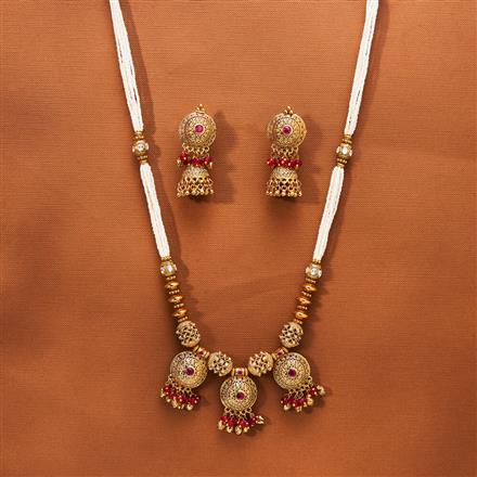 Antique Mala Necklace With Gold Plating