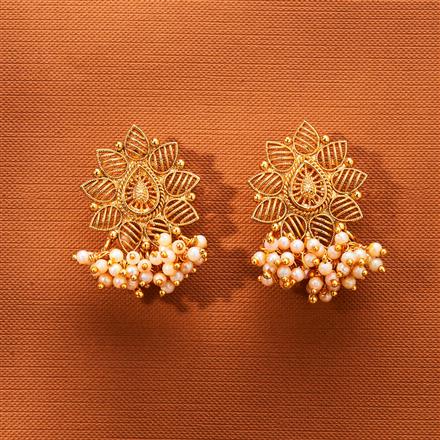 Antique Pearl Tops With Gold Plating