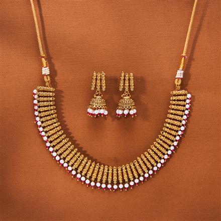 Antique Classic Necklace With Gold Plating