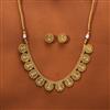 Antique Plain Gold Necklace With Gold Plating