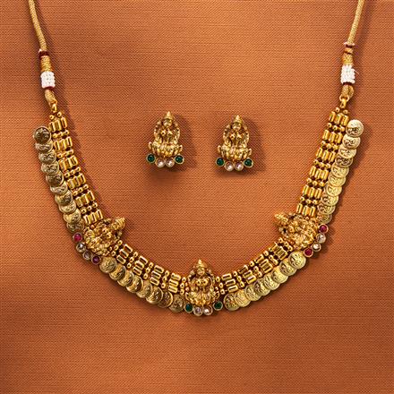 Antique South Indian Necklace With Gold Plating