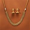 Antique Plain Gold Necklace With Gold Plating
