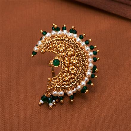 Antique Pressing Nose Ring With Gold Plating