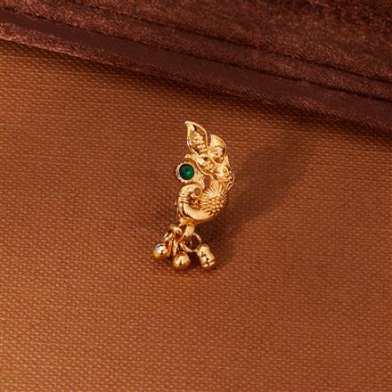 Antique Pressing Nose Ring With Gold Plating