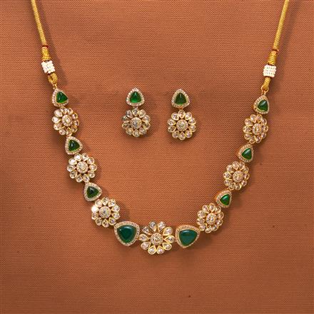 Antique Classic Necklace With Matte Gold Plating