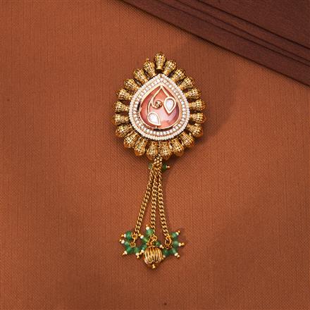 Antique Classic Brooch With Gold Plating