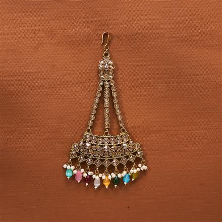 Antique Pearl Pasa With Mehndi Plating