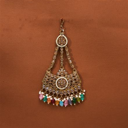 Antique Pearl Pasa With Mehndi Plating