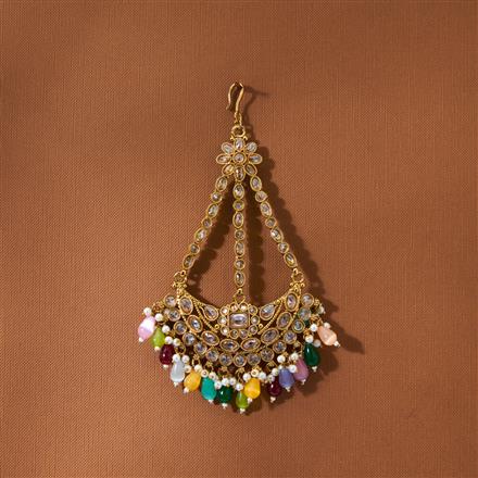 Antique Pearl Pasa With Mehndi Plating