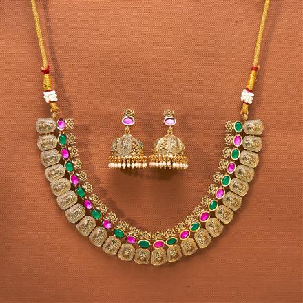 Antique Classic Necklace With Gold Plating