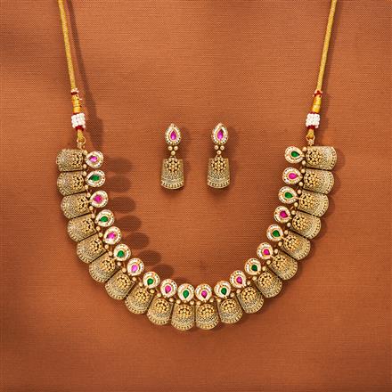 Antique Classic Necklace With Gold Plating
