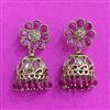 Antique Jhumki With Mehndi Plating