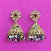 Antique Jhumki With Mehndi Plating